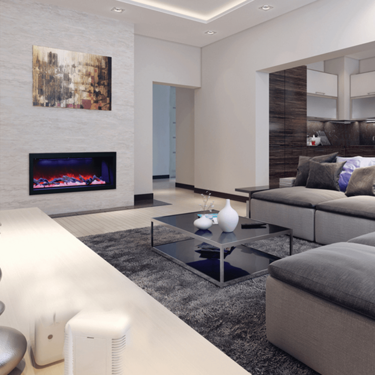 Amantii Panorama Series 50-Inch Deep Built-In Electric Fireplace