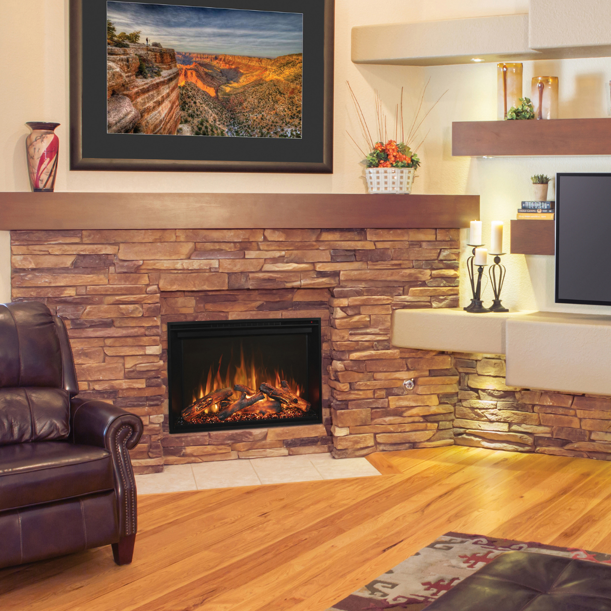 Modern Flames 36-Inch Redstone Built-in Electric Fireplace