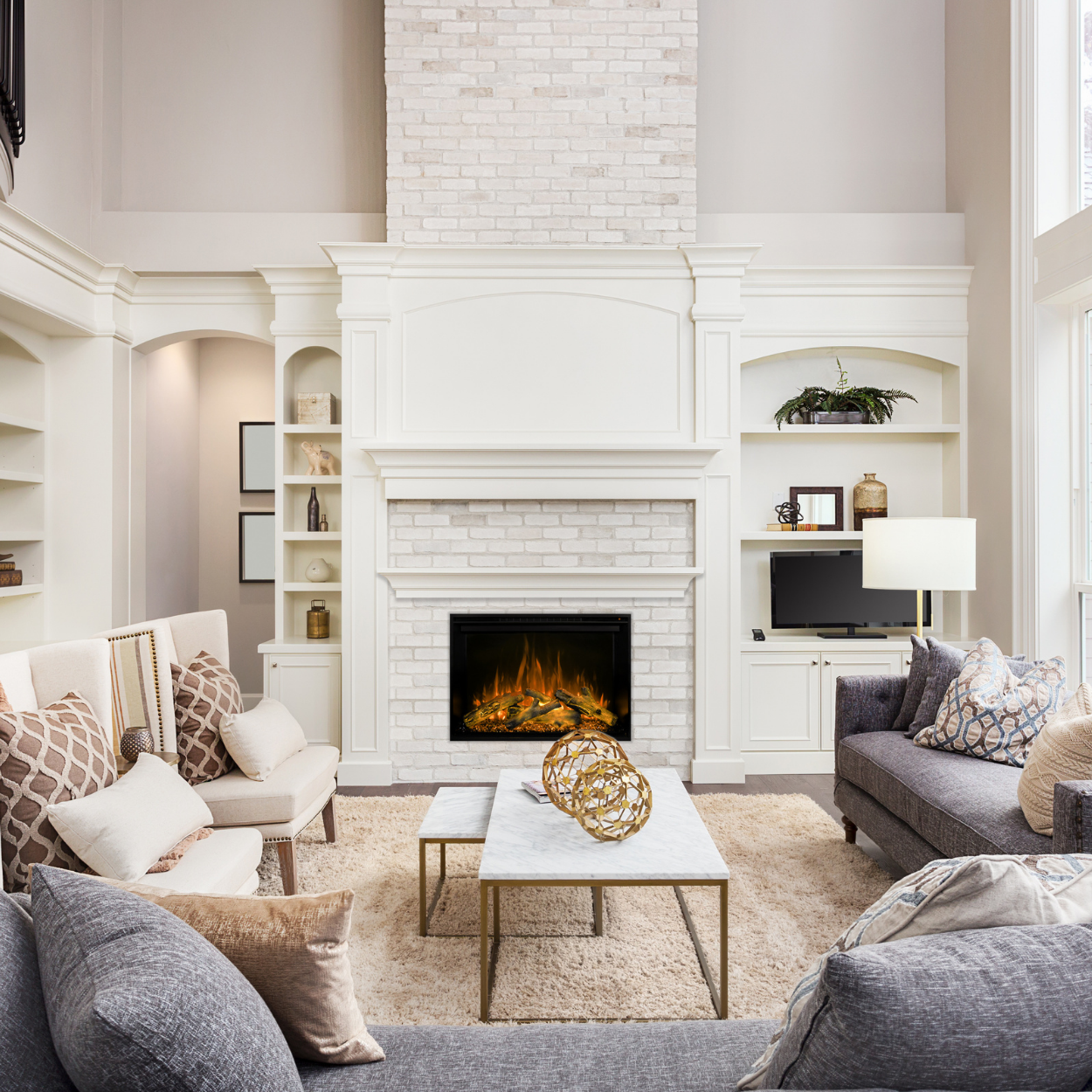 Modern Flames 42-Inch Redstone Built-in Electric Fireplace