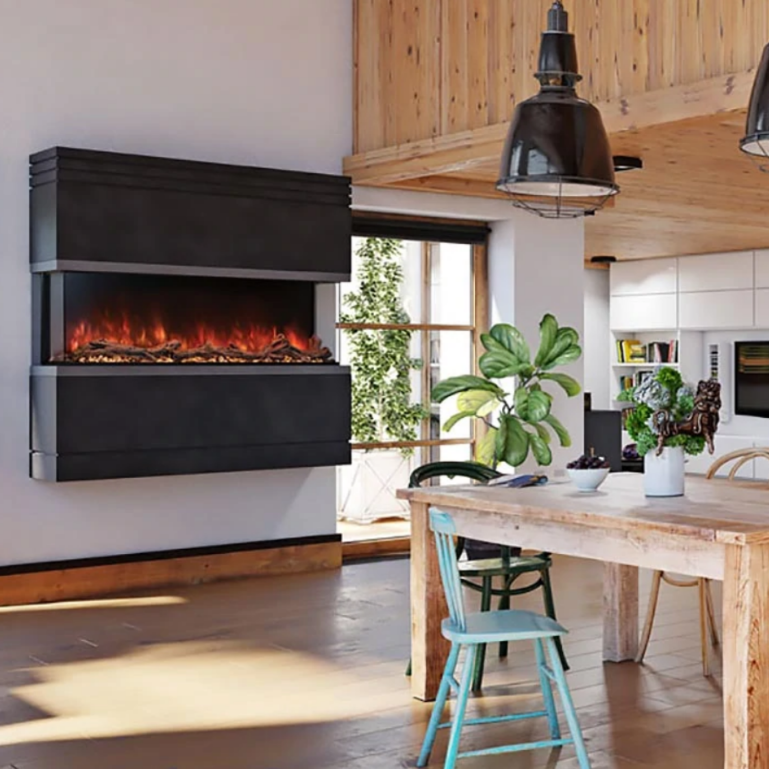 Modern Flames 80-in Landscape Pro MultiView Built-In Electric Fireplace