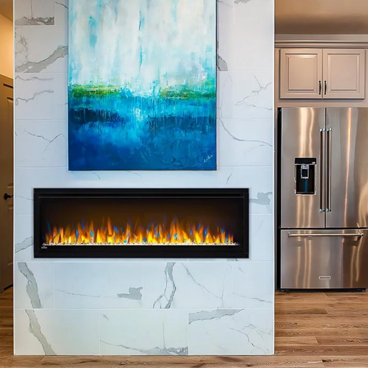 Napoleon 50-Inch Alluravision Slim Wall Mount Electric Fireplace