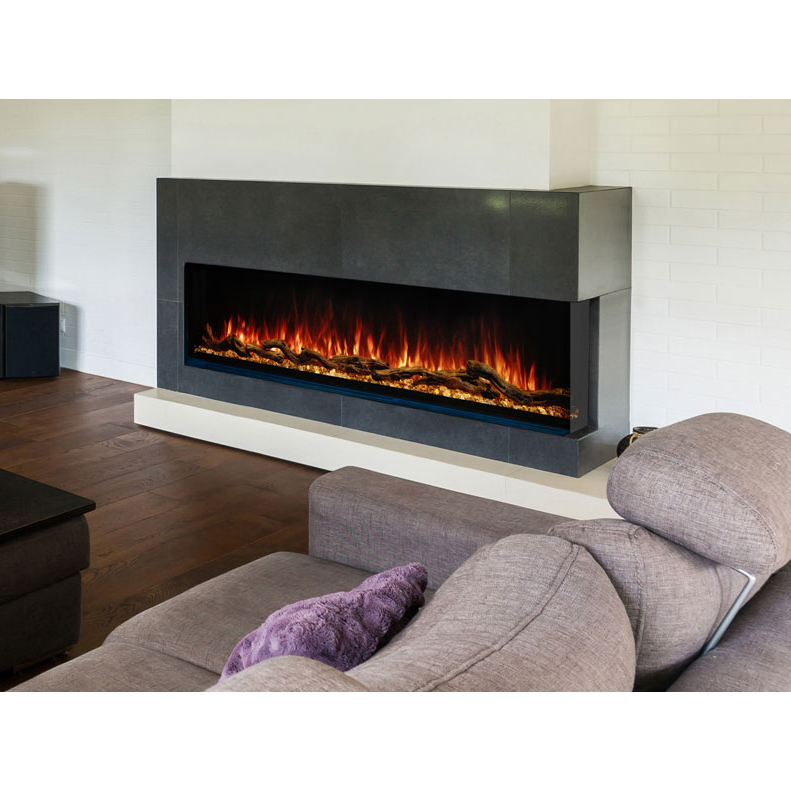 Modern Flames 96-Inch Landscape Pro Multi-Sided Built-In Electric Fireplace