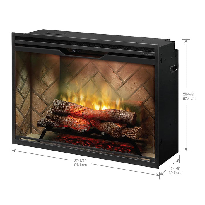 Dimplex 36" Revillusion Built-In Electric Firebox Herringbone Brick