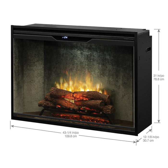 Dimplex Revillusion® 42-Inch Built-In Electric Fireplace Weathered Concrete