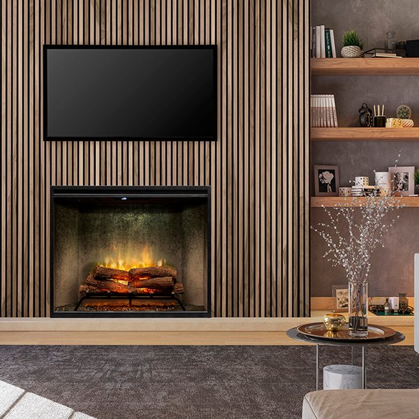 Dimplex 36" Revillusion Portrait Electric Firebox Weathered Concrete