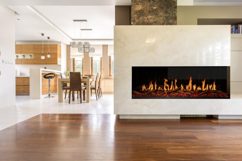 Modern Flames Orion 120-in Multi Heliovision Linear Electric Fireplace
