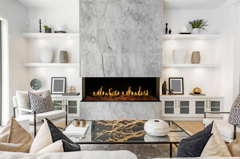 Modern Flames Orion 120-in Multi Heliovision Linear Electric Fireplace