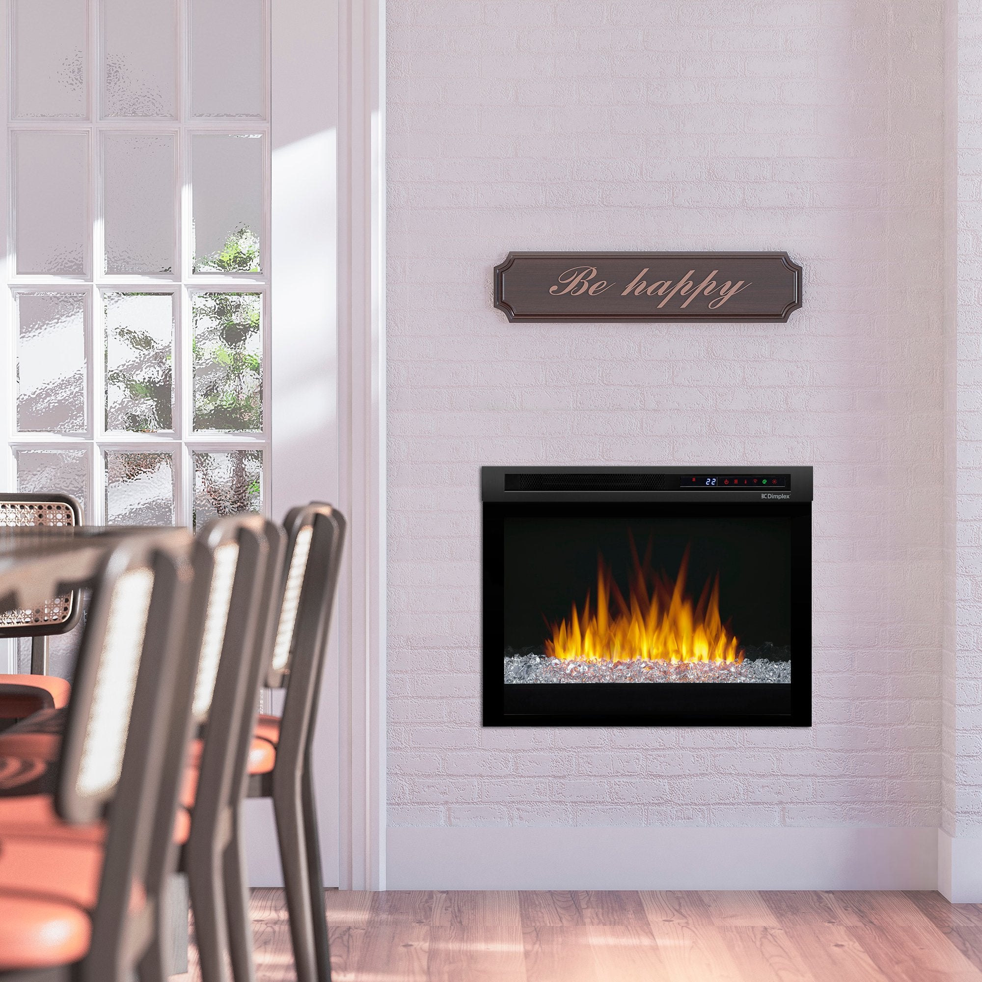 Dimplex Nova 23-In Multi-Fire XHD Contemporary Plug-In Electric Fireplace Insert
