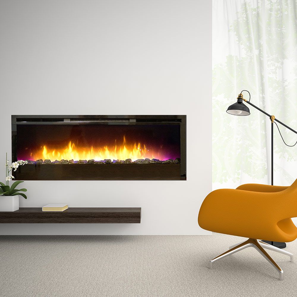 Nexfire 50-Inch Linear Built-in/Wall Mounted Electric Fireplace