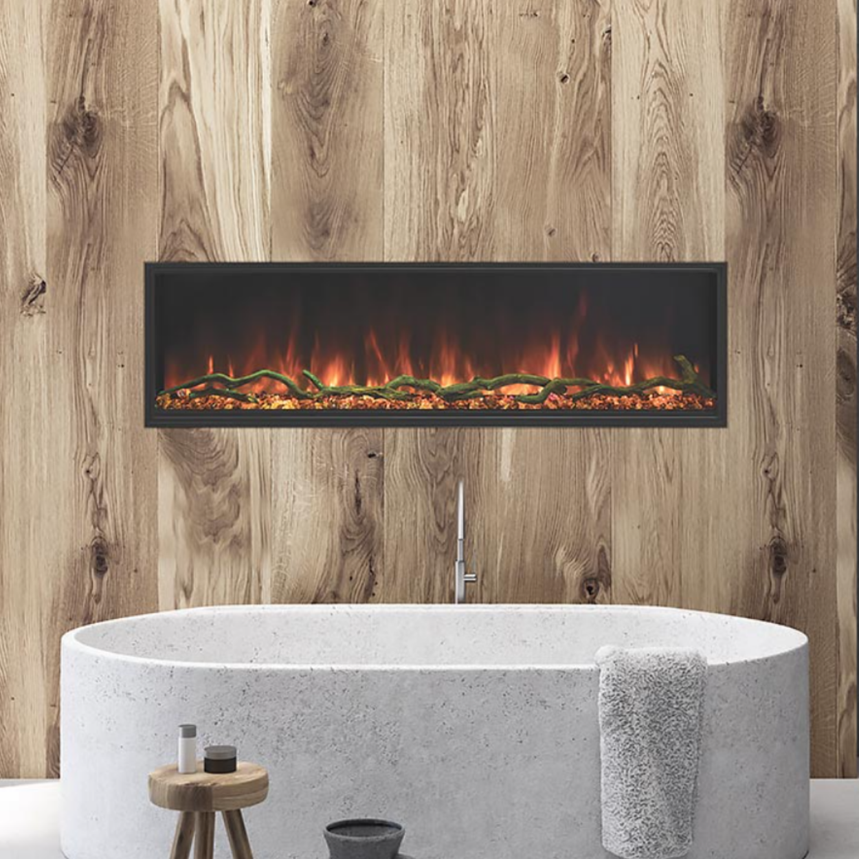 Modern Flames 68-Inch Landscape Pro Slim Built In Electric Fireplace