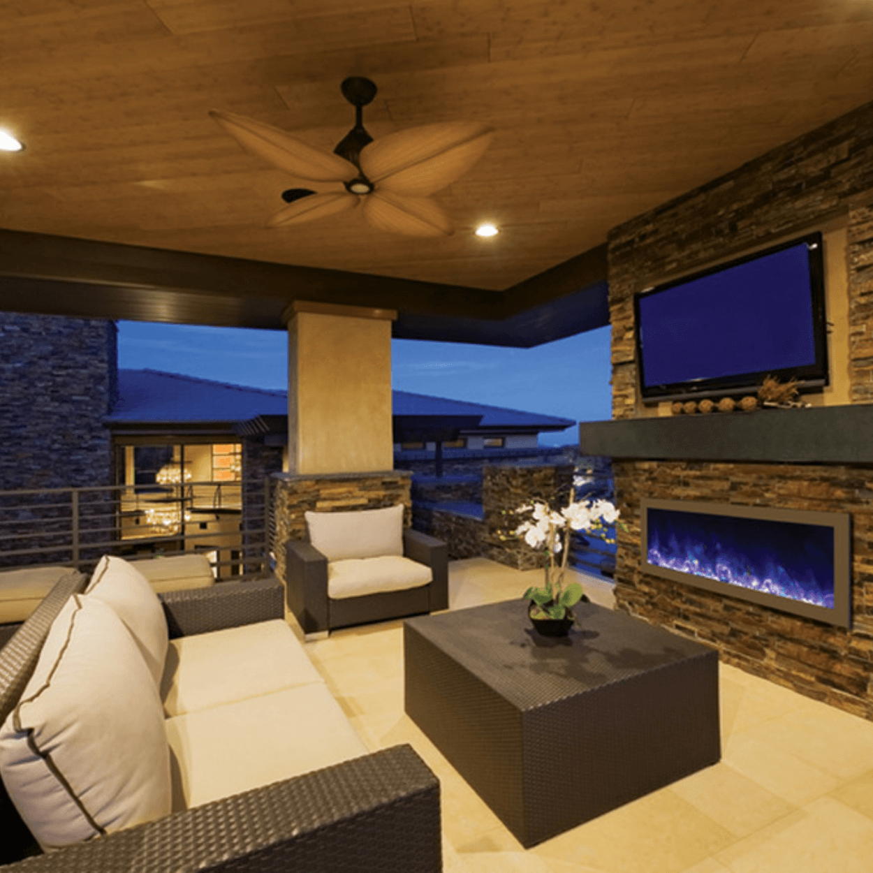 Amantii Panorama Series 50-Inch Deep Built-In Electric Fireplace