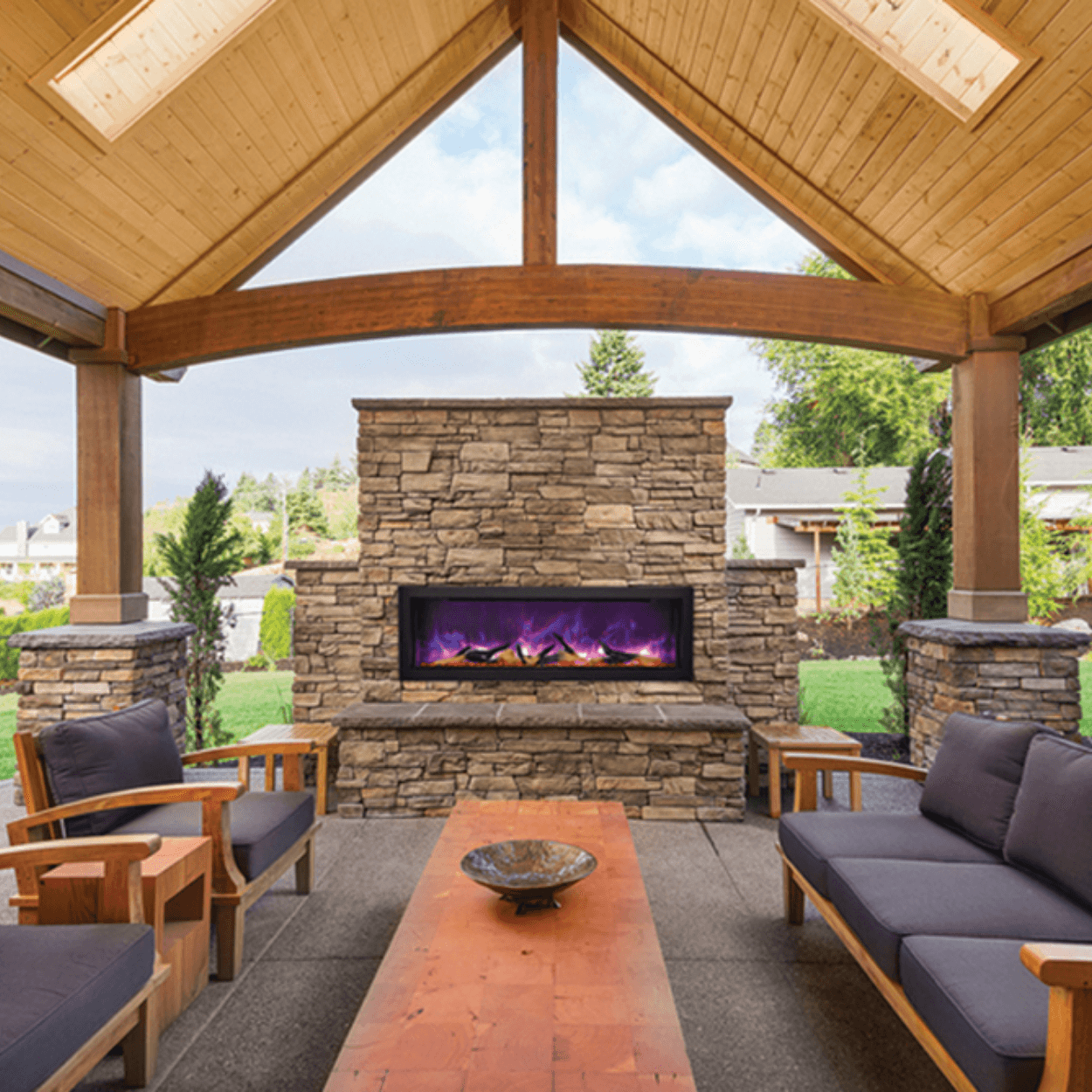 Amantii Panorama Series 50-Inch Deep Built-In Electric Fireplace