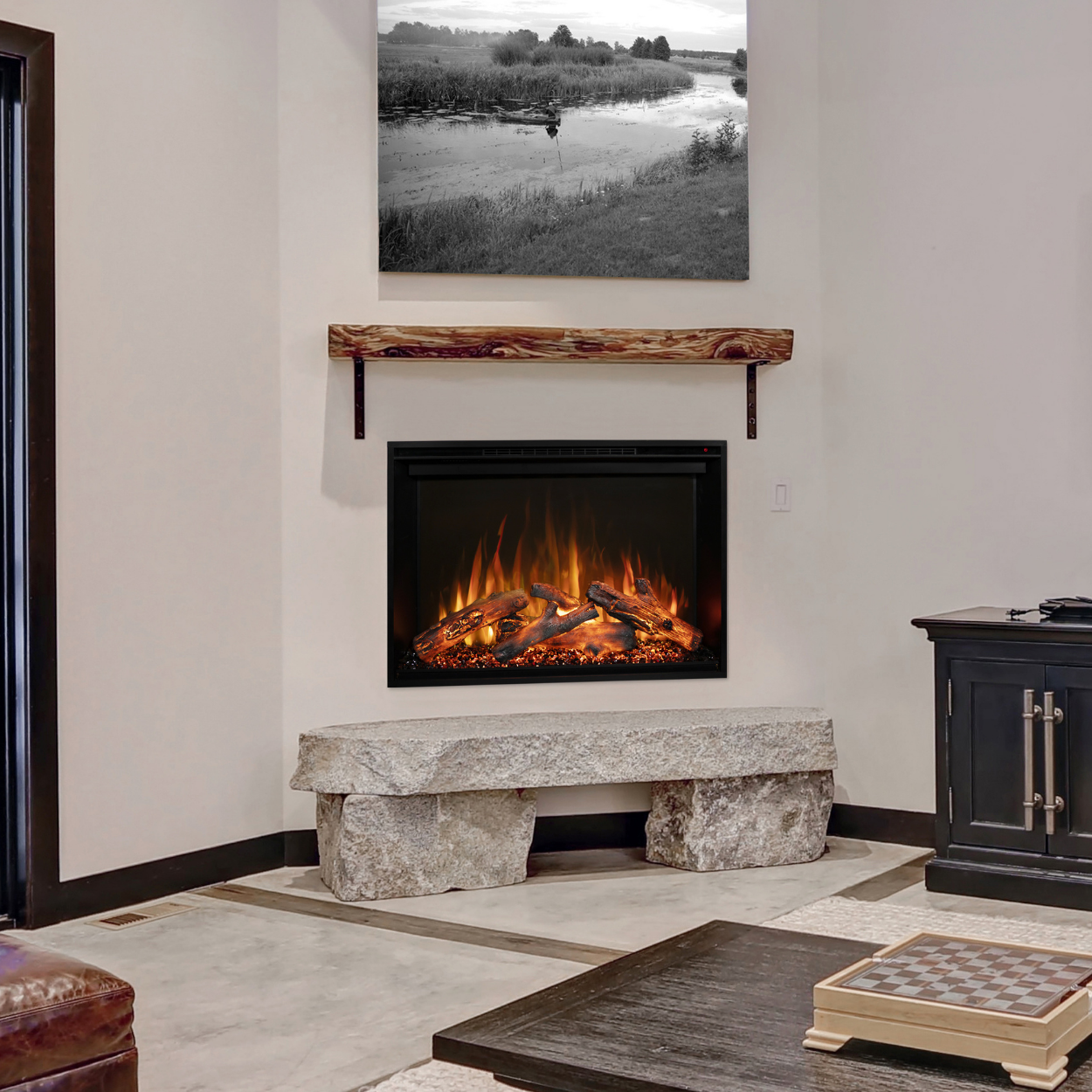 Modern Flames 36-Inch Redstone Built-in Electric Fireplace
