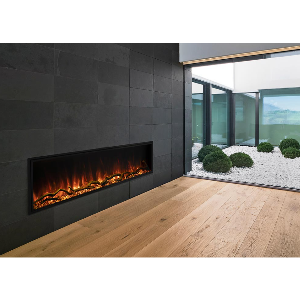 Modern Flames 68-Inch Landscape Pro Slim Built In Electric Fireplace