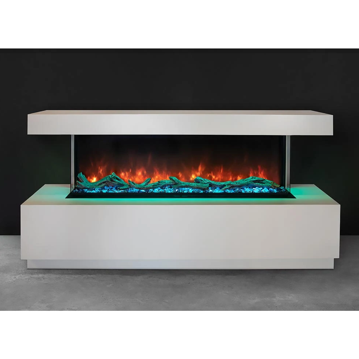 Modern Flames 96-Inch Landscape Pro Multi-Sided Built-In Electric Fireplace