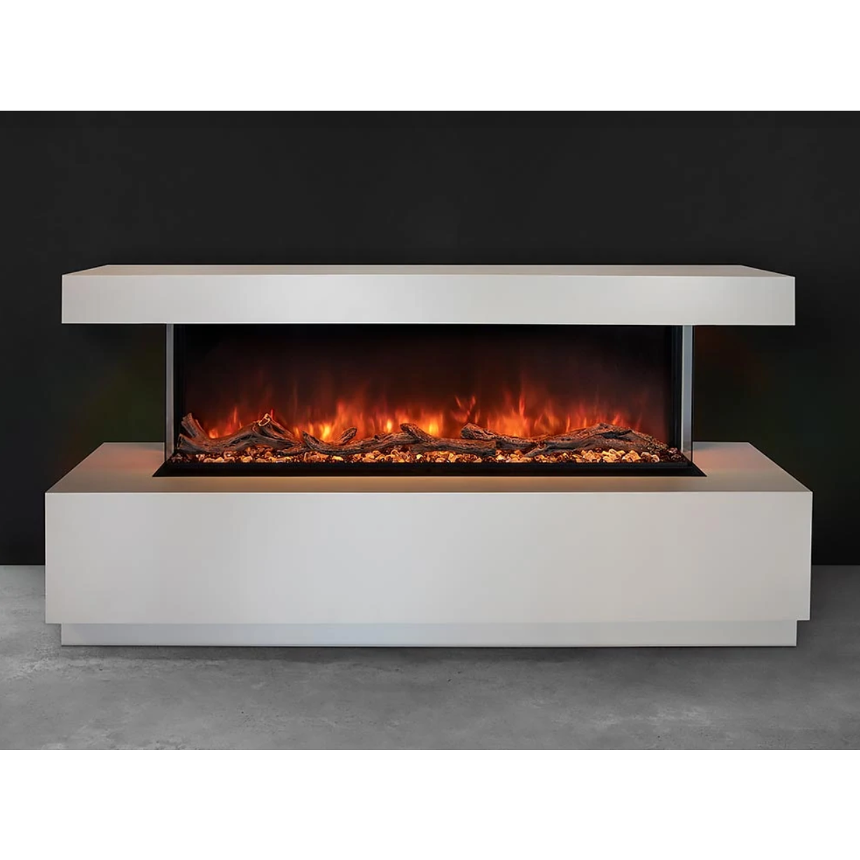 Modern Flames 96-Inch Landscape Pro Multi-Sided Built-In Electric Fireplace