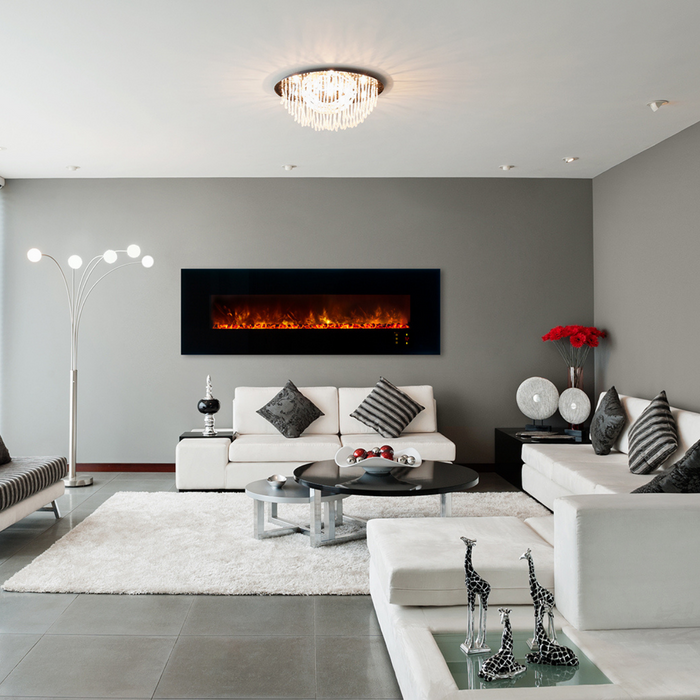 Modern Flames Ambiance 80-Inch Wall Mount Electric Fireplace