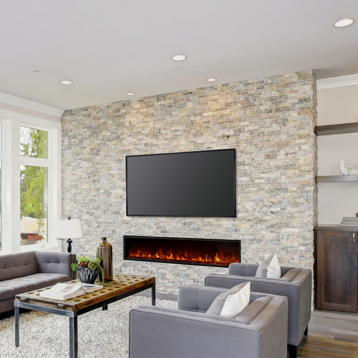 Modern Flames Landscape Fullview 2 80-Inch Electric Fireplace