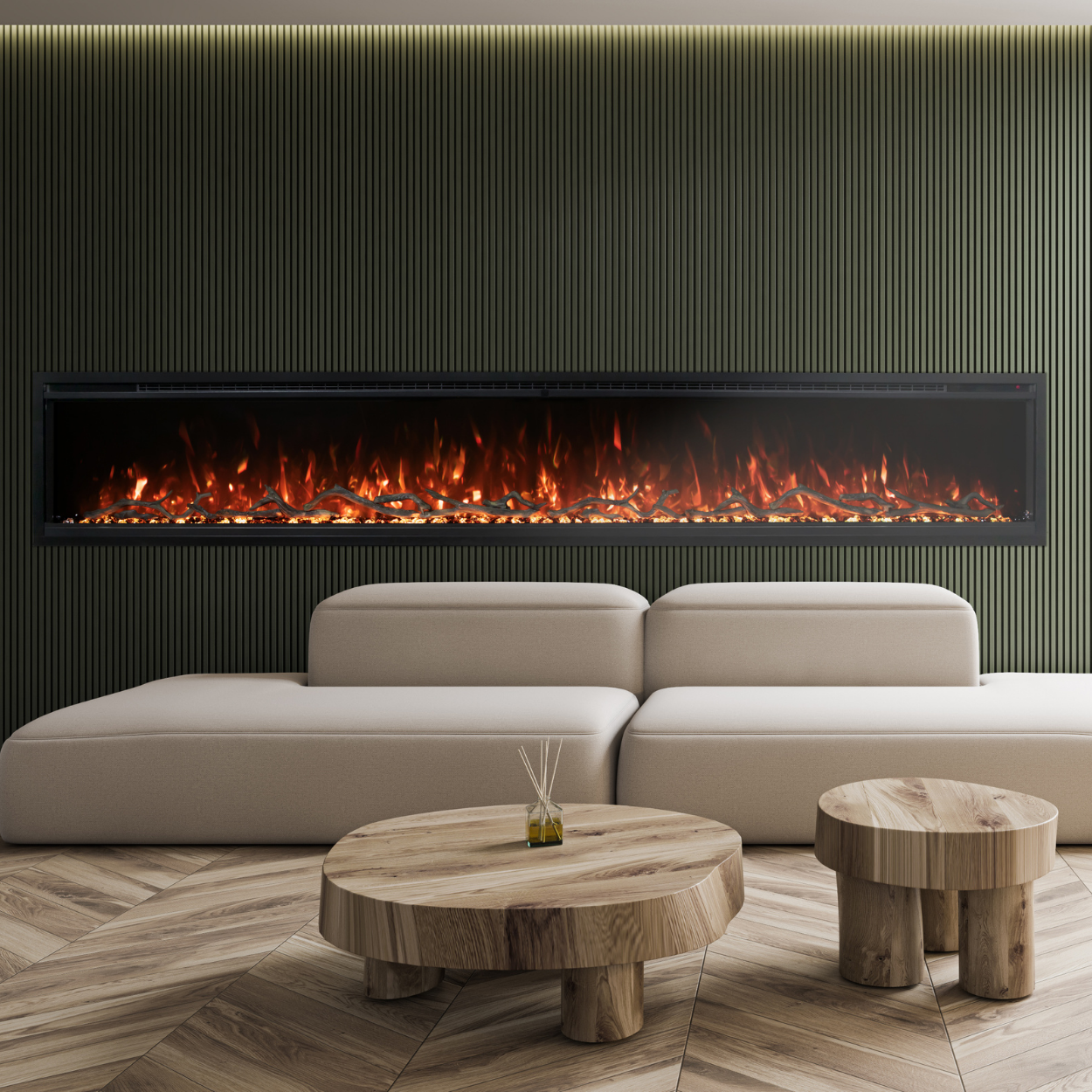 Modern Flames Spectrum Slimline 100-Inch Wall Mount/Recessed Electric Fireplace