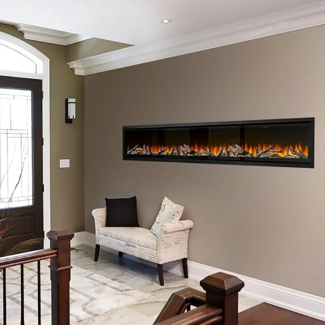 Napoleon 100-Inch Alluravision Deep Wall Mount Electric Fireplace