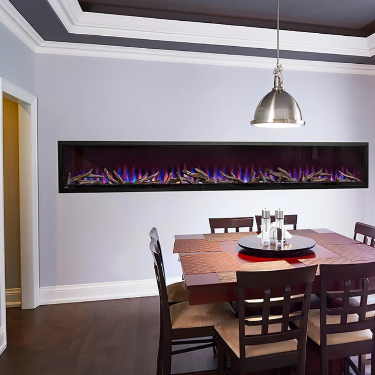 Napoleon 100-Inch Alluravision Deep Wall Mount Electric Fireplace