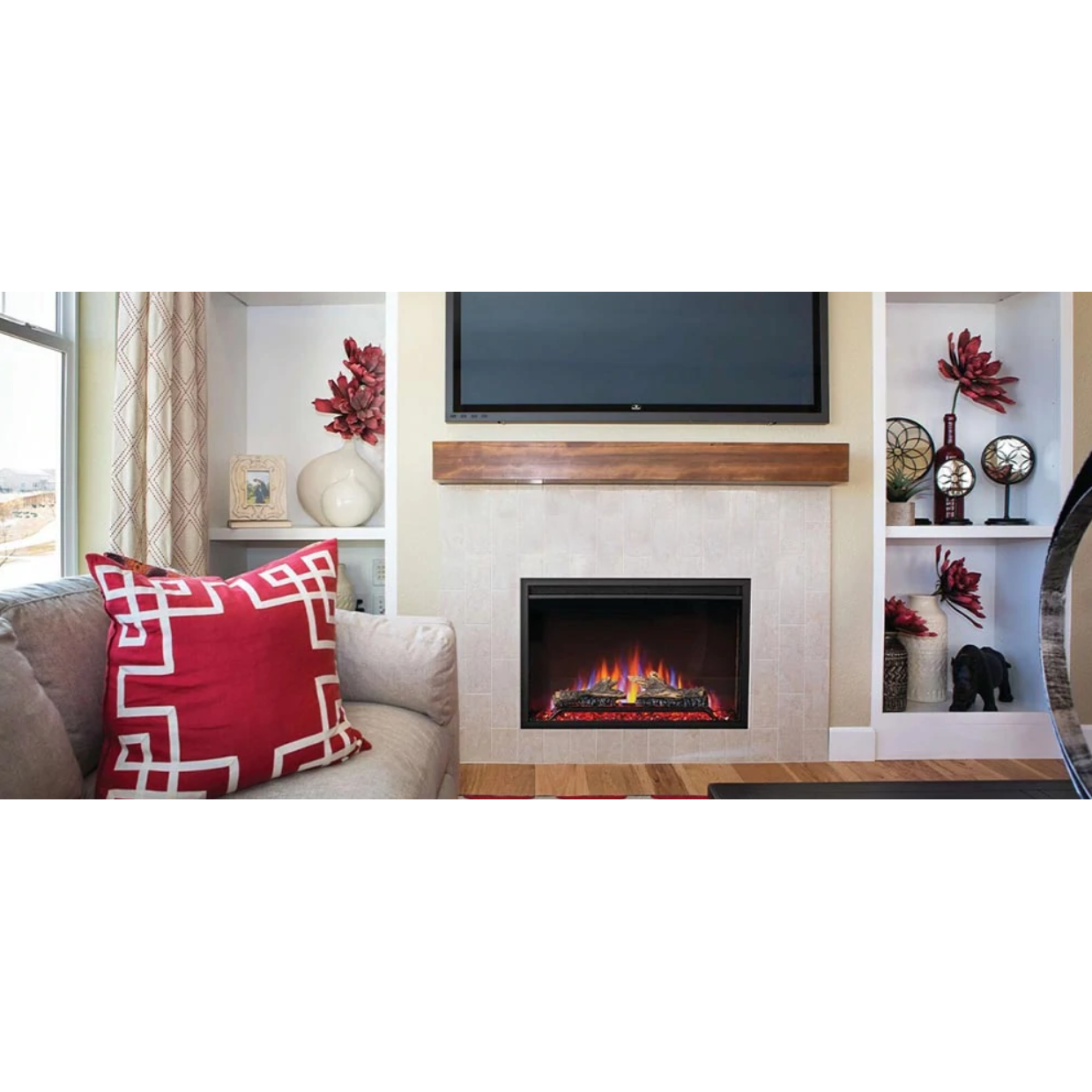 Napoleon 30-Inch Cineview Built-In Electric Fireplace