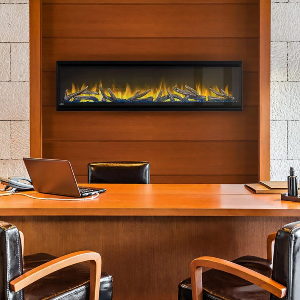 Napoleon 60-Inch Alluravision Deep Wall Mount Electric Fireplace