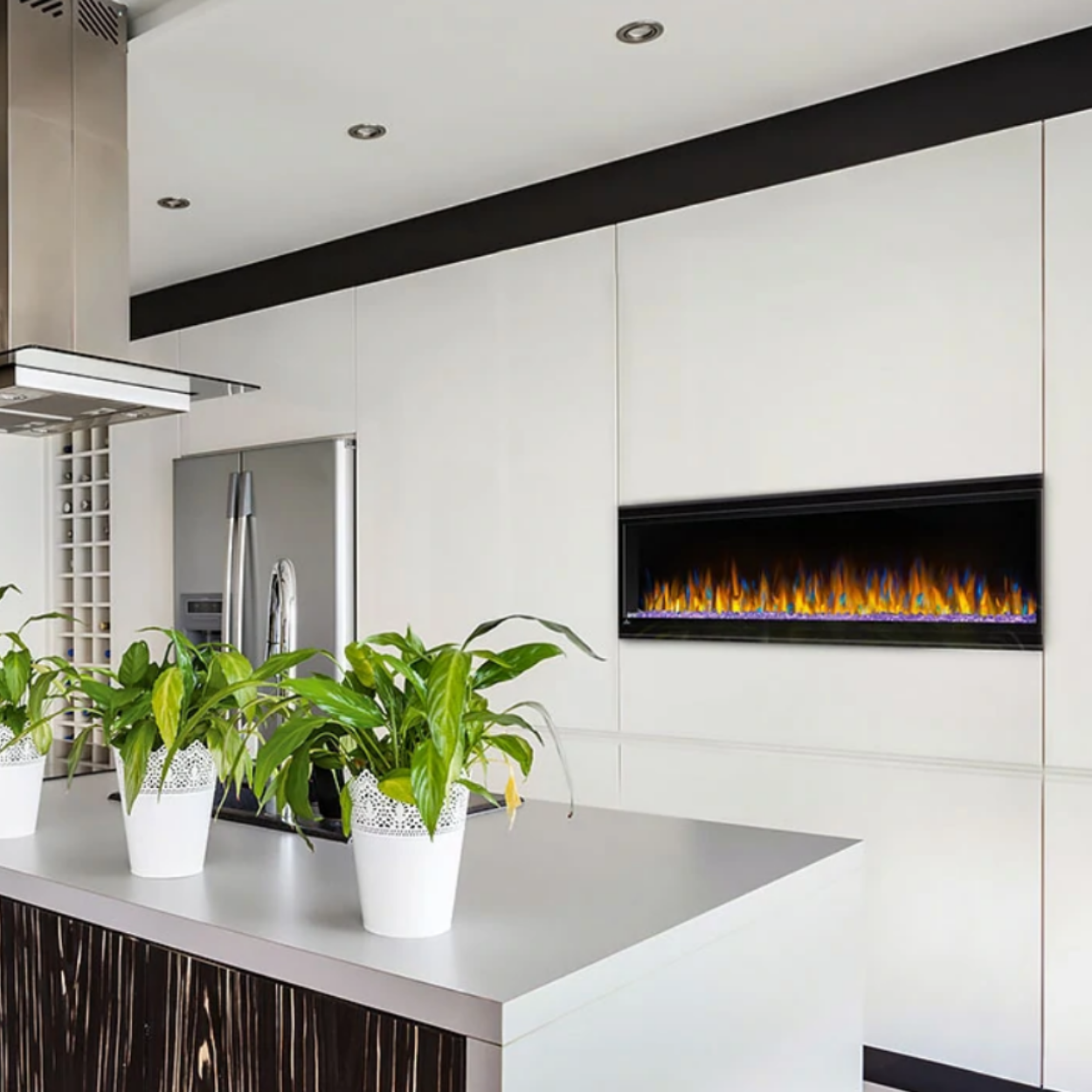 Napoleon 60-Inch Alluravision Slim Wall Mount Electric Fireplace