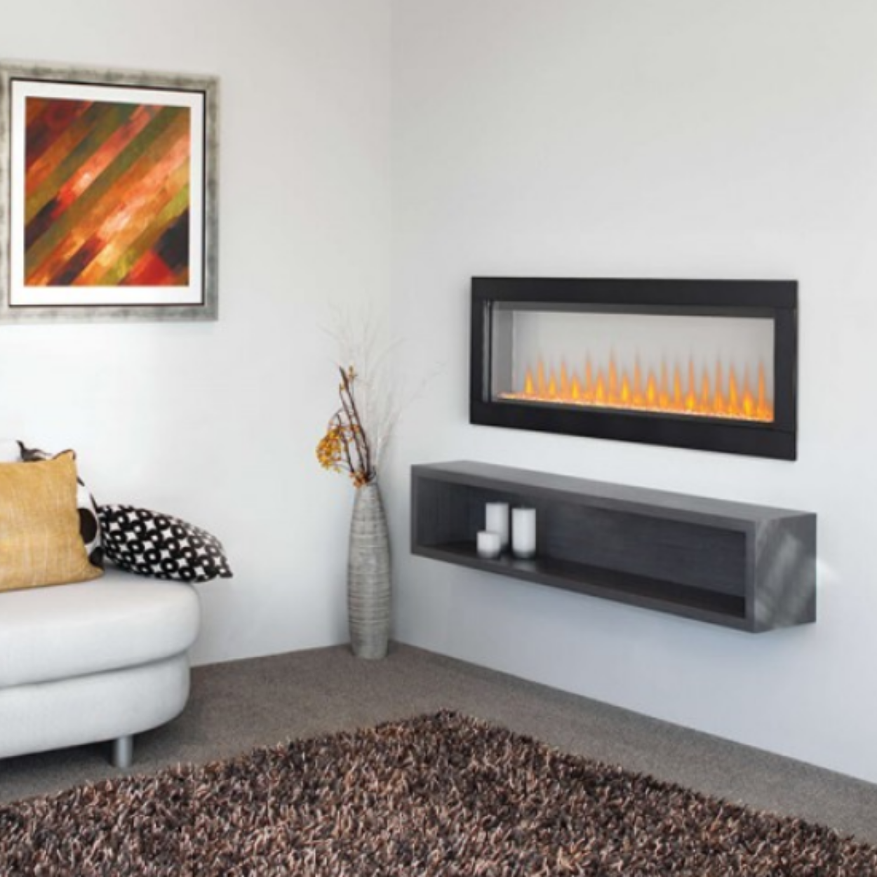 Napoleon 60-Inch CLEARion ELITE See-Thru Electric Fireplace