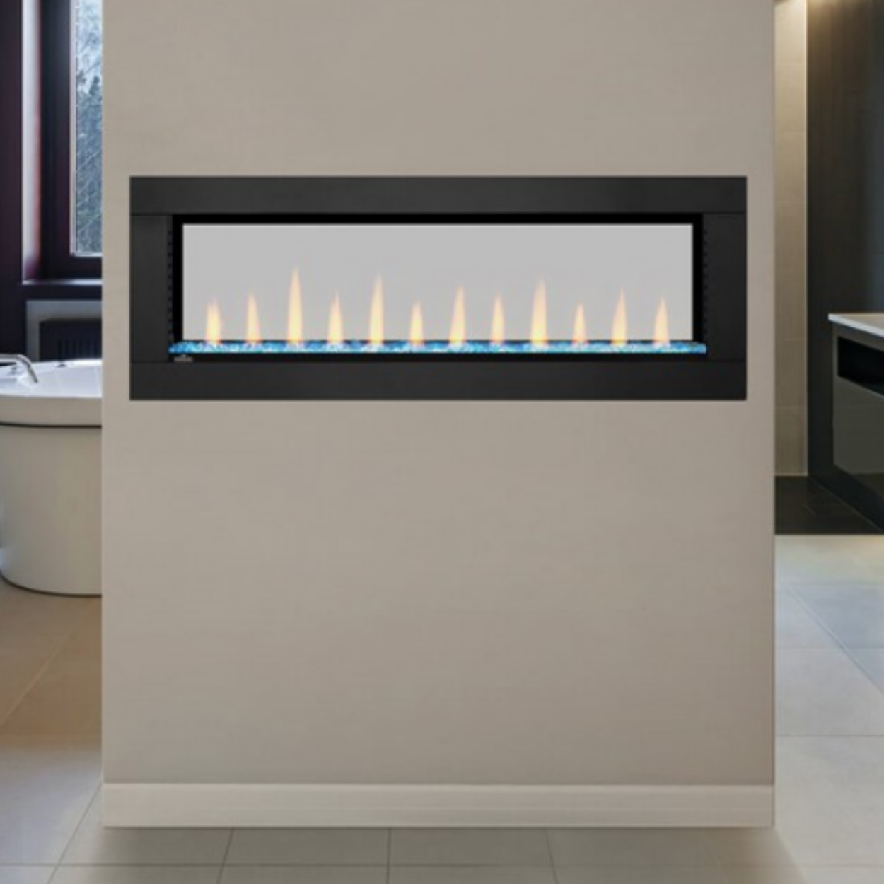 Napoleon 60-Inch CLEARion ELITE See-Thru Electric Fireplace
