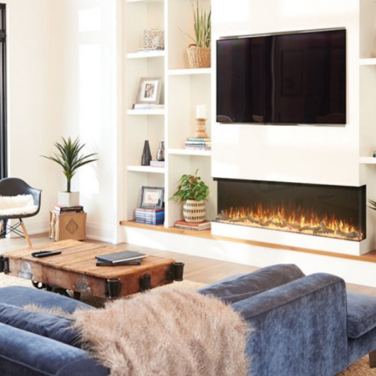 Napoleon 60-Inch TriVista Primis Electric Fireplace