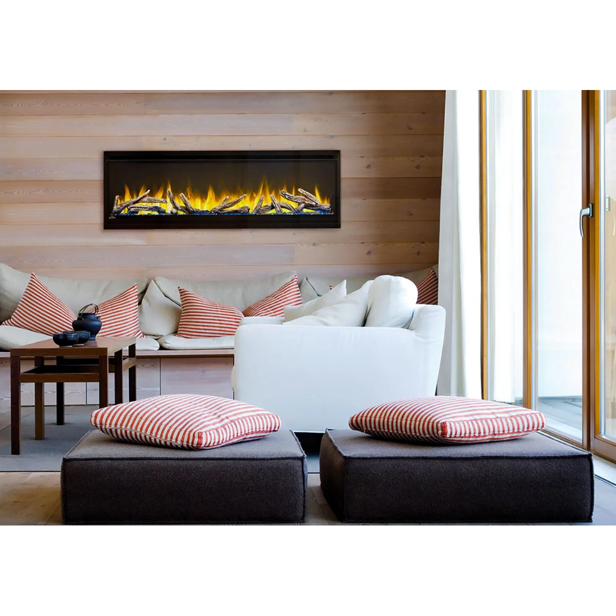 Napoleon 50-Inch Alluravision Deep Wall Mount Electric Fireplace
