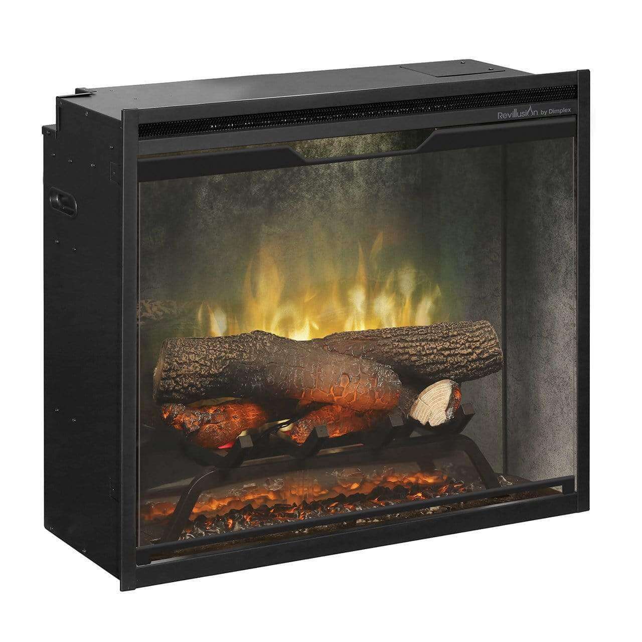 Dimplex Dimplex 24 Inch Revillusion Deluxe Built-In Electric Fireplace w/ Weathered Concrete-RBF24DLXWC