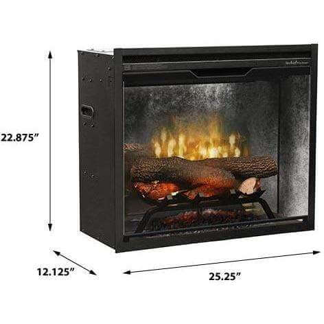 Dimplex Dimplex 24 Inch Revillusion Deluxe Built-In Electric Fireplace w/ Weathered Concrete-RBF24DLXWC