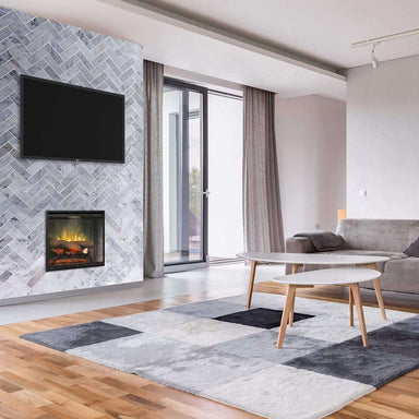 Dimplex Dimplex 24 Inch Revillusion Deluxe Built-In Electric Fireplace w/ Weathered Concrete-RBF24DLXWC
